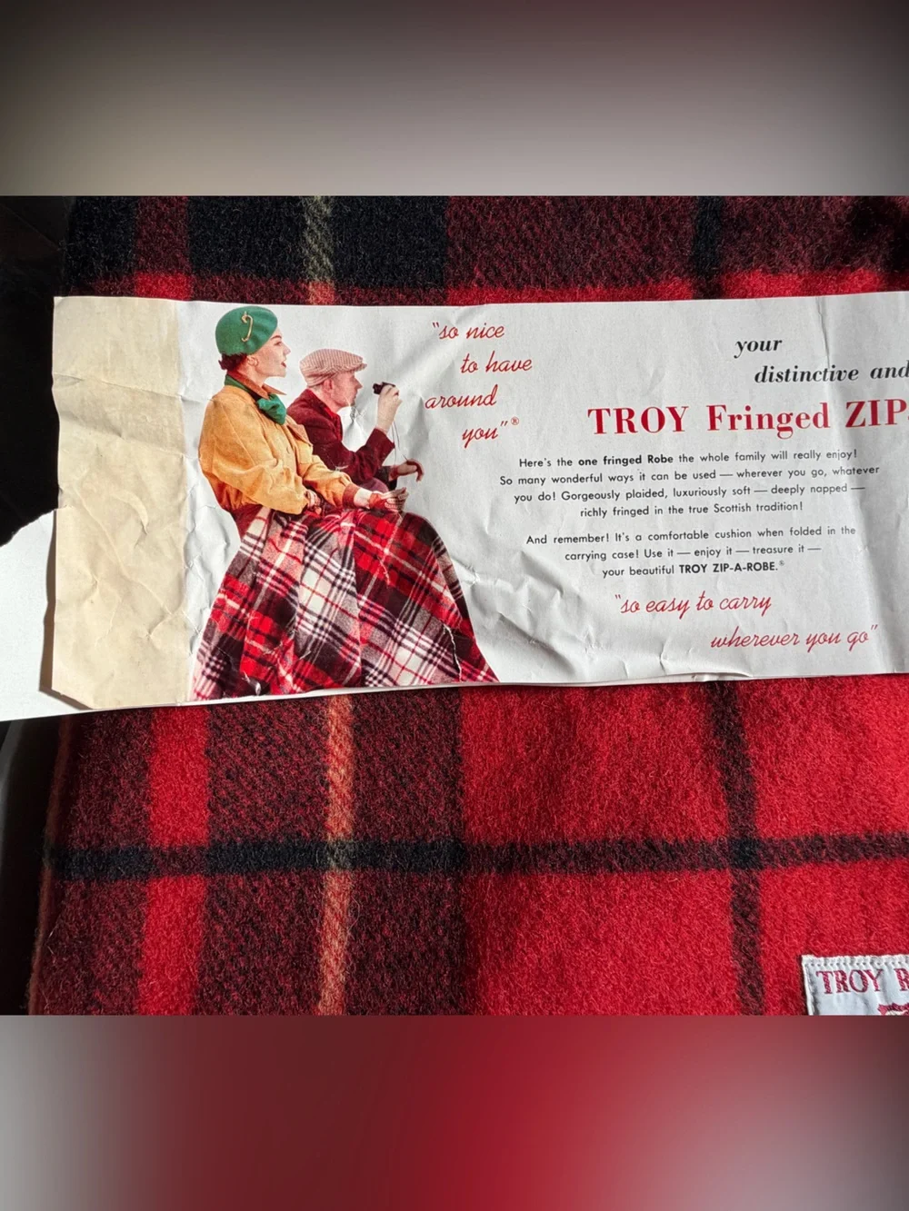 NIB 1950’s 100% wool blanket